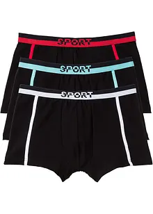 Boksershorts med bomull i ettersittende modell (3-pack), bonprix