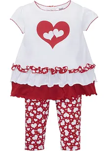 T-shirt +leggings til baby (2-delt sett), økologisk bomull, bpc bonprix collection