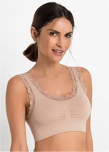 Feel Comfort Seamless bustier (2-pack), bonprix
