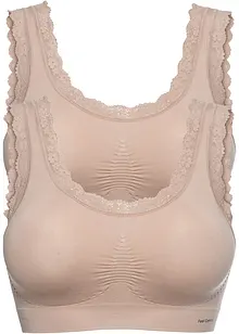 Feel Comfort Seamless bustier (2-pack), bonprix
