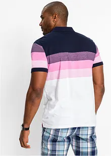 Jersey- poloshirt i ren bomull, kort arm, bonprix