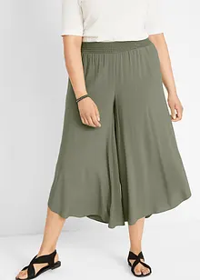 Legglang culottes med elastisk linning, bonprix