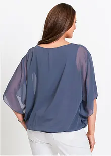 Tunika i chiffon med topp under, bonprix