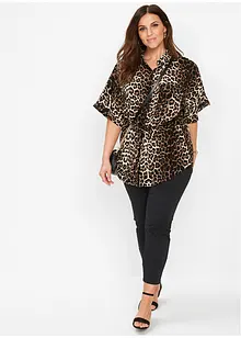 Kortermet bluse i viskose, bonprix