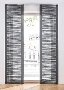 Panelgardin med tverrstriper (1-pack), bonprix