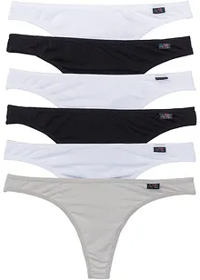 Stringtruse med økologisk bomull (6-pack), bonprix