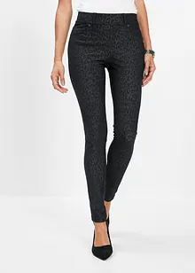 Jeggings med leo-print, bonprix