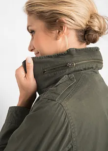 Bomullsparkas med jerseyfôr, bonprix