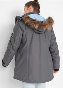 Lang outdoor-funksjonsjakke med hette, vanntett, bonprix