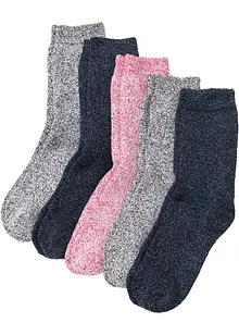 Termosokker i frotté med økologisk bomull (5-pack), bonprix