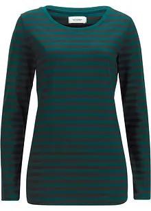 Langermet topp i økologisk bomull, bonprix