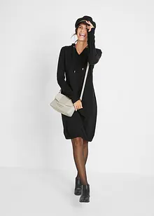 Strikkekjole med hette, bonprix