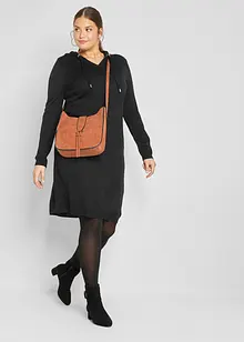 Strikkekjole med hette, bonprix