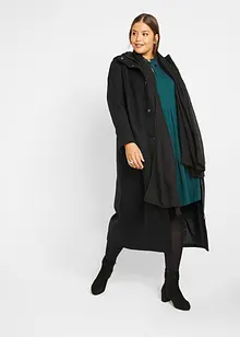 Kåpe i ull-look, maxi-lengde, bonprix