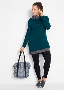 Lang sweatshirt med leggings (2-delt sett), bonprix