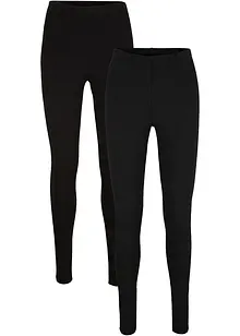Leggings i lang modell (2-pack), bonprix
