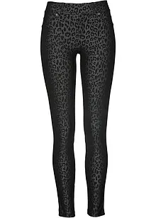 Jeggings med leo-print, bonprix