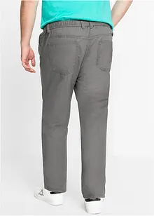 Regular Fit slip on-bukse i ren bomull, Straight (2-pack), bonprix