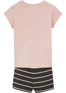 Kort pyjamas med myk bomull (2-delt sett), bonprix