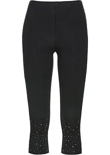 Capri-leggings med glitterstener, bonprix