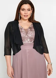 Chiffon-bolero med resirkulert polyester, bonprix