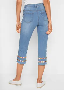 3/4-lang jeans med komforlinning, bonprix