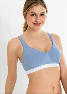 BH uten bøyle, med økologisk bomull (2-pack), bonprix
