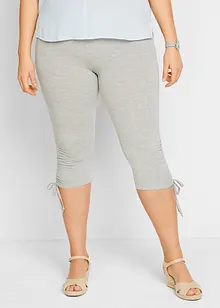Caprileggings med rynking, 2-pack, bonprix