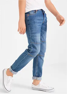 Stretchjeans med forsterket parti på knærne, Regular Fit, bonprix