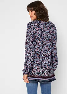 Tunika i trikotmateriale med blomstermønster, bonprix