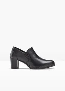 Pumps i skinn, høy front, bonprix