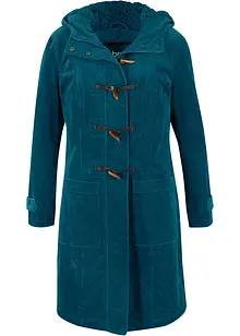 Halvlang duffelcoat med fôr, bonprix