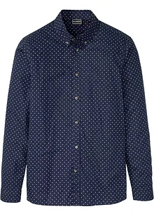 Langermet skjorte i ren bomull, Slim Fit, bonprix