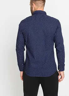 Langermet skjorte i ren bomull, Slim Fit, bonprix