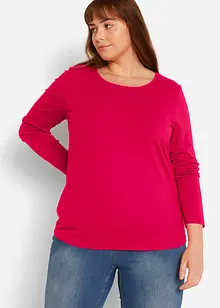 Langermet topp (2-pack), bonprix