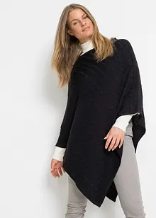 Poncho med kasjmir, bonprix