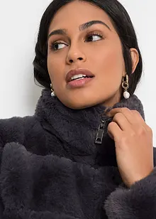 Fuskepelsjakke med glidelås, bonprix