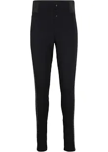 Punto Di Roma-leggings med lurexstripe i sidene, bonprix