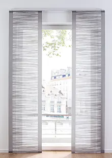 Panelgardin med tverrstriper (1-pack), bonprix
