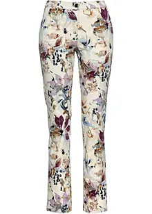 Stretchbukse med blomsterprint, bonprix