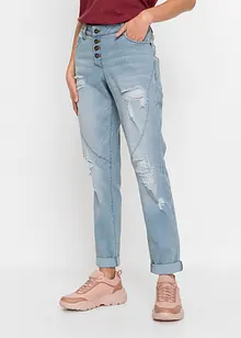 Boyfriend jeans Destroyed, med resirkulert polyester, bonprix