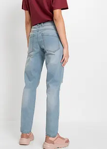 Boyfriend jeans Destroyed, med resirkulert polyester, bonprix