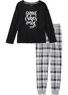 Pyjamas med oversized topp, bonprix