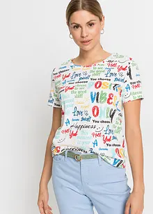 T-skjorte i myk viskosemiks, bonprix