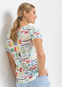 T-skjorte i myk viskosemiks, bonprix