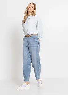 Wide Leg-jeans, High Waist, økologisk bomull, bonprix