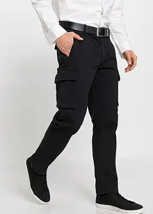 Regular Fit-bukse i bomull med stretch, Straight, bonprix