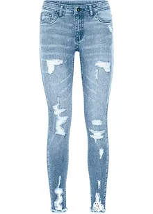 Super skinny med destroyed-effekt, kortere, bonprix