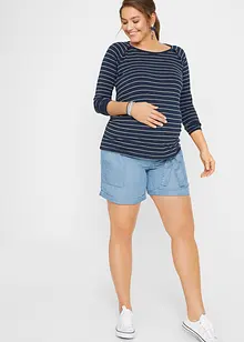 Mammashorts av lin, i jeans-look, bonprix