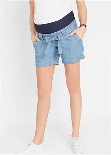 Mammashorts av lin, i jeans-look, bonprix